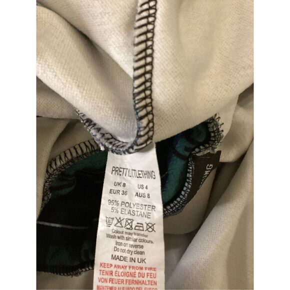 Pretty Little Thing Plaid Skirt Side Slit Schoolgirl Alternative Grunge Punk - Picture 4 of 7